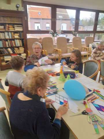 Rencontre intergénérationnelle avec l'école Saint-Henri du Bizet, photo 13 sur 49