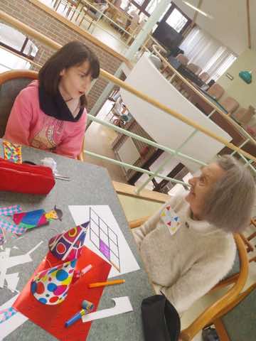 Rencontre intergénérationnelle avec l'école Saint-Henri du Bizet, photo 23 sur 49