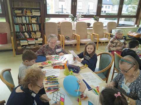 Rencontre intergénérationnelle avec l'école Saint-Henri du Bizet, photo 30 sur 49