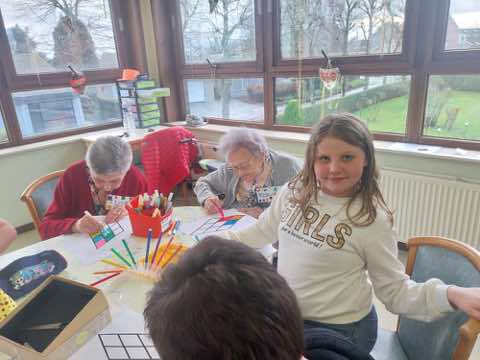 Rencontre intergénérationnelle avec l'école Saint-Henri du Bizet, photo 31 sur 49