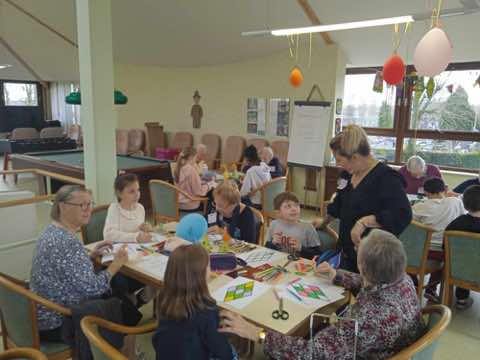 Rencontre intergénérationnelle avec l'école Saint-Henri du Bizet, photo 38 sur 49